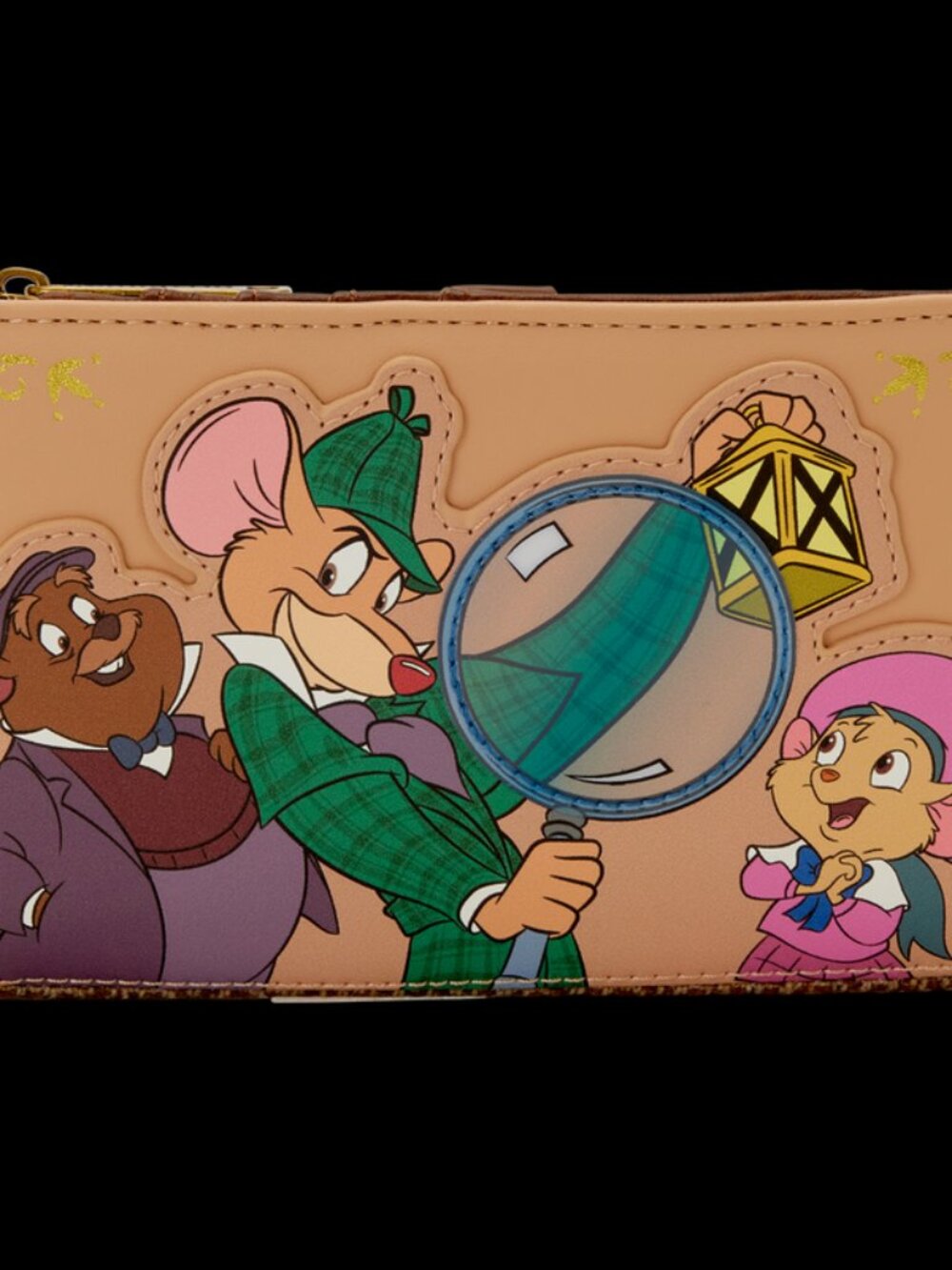 Loungefly Disney Great Mouse Detective Wallet Snap With Zip Pocket New